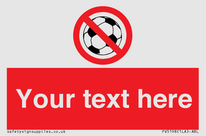 Custom No Ball Games Sign